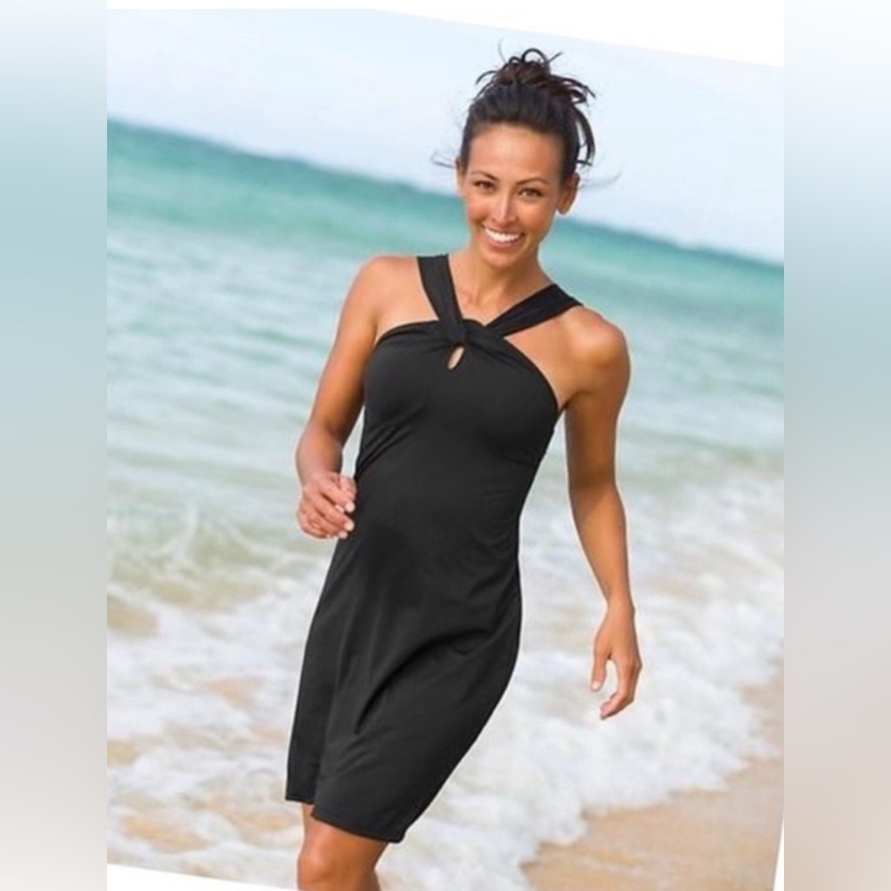 Athleta Kiki Swim black dress. Size xs